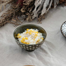 【うすかる】麻柄つなぎ 11cmごはん茶碗 オリーブ 軽量食器 日本製 美濃焼 和食器 ごはん茶わん ご飯茶わん ご飯茶碗 ライスボウル