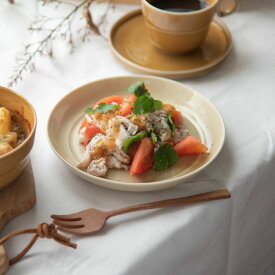 【グッドデザイン賞受賞】TRIP WARE プレート175 アイボリー 日本製 美濃焼 洋食器 丸皿 丸プレート Re食器 SDGs リサイクル サステナブル ヨシタ手工業デザイン室