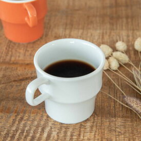 PEP 11.8cmスタックマグカップ ホワイト 日本製 美濃焼 洋食器 マグカップ ティーカップ コーヒーカップ