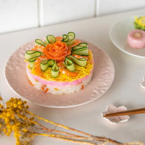 深山(miyama.) sakura-さくら- 7寸丸皿(21cm) ピンク 日本製 美濃焼 和食器 丸皿 丸プレート