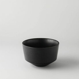 晋山窯ヤマツ Frustum 茶碗 黒釉 日本製 美濃焼 和食器 湯のみ 湯呑み フリーカップ タンブラー