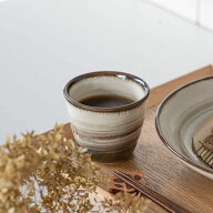 市原製陶 いえねこ そば猪口 キジトラ(茶) 日本製 美濃焼 和食器 湯のみ 湯呑み フリーカップ タンブラー