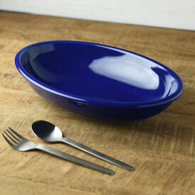 ワイルドヴィレッジ サファイア 27?オーバルベーカー 日本製 美濃焼 洋食器 カレー皿 パスタ皿 パスタプレート