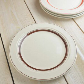 ワイルドヴィレッジ 25.5cmディナー皿 ダークブラウン 日本製 美濃焼 洋食器 丸皿 丸プレート