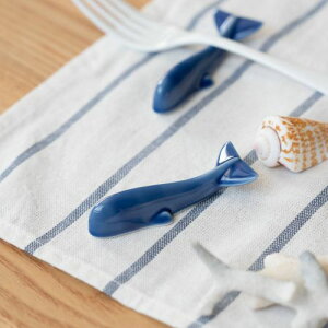 深山 waterline-ウォーターライン- Whale kids くじら 箸置き 藍色 日本製 美濃焼 洋食器 箸置き 箸おき はし置き はしおき カトラリーレスト