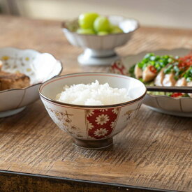 アワサカ ジャポニカ 菊花 茶碗 12.5cm 日本製 美濃焼 和食器 ごはん茶わん ご飯茶わん ご飯茶碗 ライスボウル