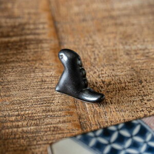 江戸っ子恐竜 黒&青 ティラノサウルス 箸置 日本製 美濃焼 和食器 箸置き 箸おき はし置き はしおき カトラリーレスト