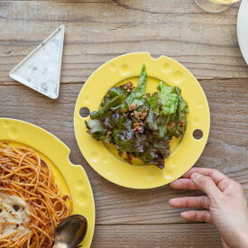 深山(miyama.) cheese-チーズ- 18cmプレート イエローチーズ 日本製 美濃焼 洋食器 丸皿 丸プレート