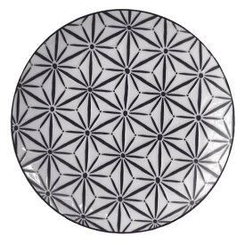 アワサカ コモン 麻の葉 パスタ皿 23.5cm 日本製 美濃焼 和食器 丸皿 丸プレート