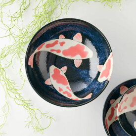 Nishiki Goi 錦鯉 めん丼 インバウンド おみやげ 日本製 美濃焼 和食器 どんぶり 丼 丼ぶり ドンブリ ボウル