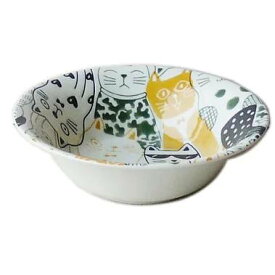 キャッツダウンタウンストーリー ラージボウル イエロー 16.5cm 日本製 洋食器 ボウル 鉢