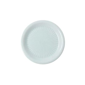 小田陶器 さざなみ 9cm フタ小皿 青白 日本製 美濃焼 和食器 丸皿 丸プレート