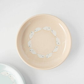 やさしい子守唄 21cmボウル ラウンドあざらし ベージュ 日本製 美濃焼 洋食器 ボウル 鉢