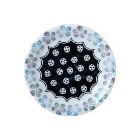 ポタリーフィールド ブルーフラワー スモールプレート 12cm 日本製 洋食器 丸皿 丸プレート