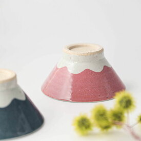 手しごと 12cm富士山型茶碗 あか 赤富士山[H27] 日本製 美濃焼 和食器 ごはん茶わん ご飯茶わん ご飯茶碗 ライスボウル