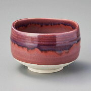 紫均窯の削り模様が美しい抹茶碗