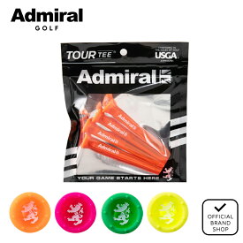 【正規販売店】[Admiral GOLF] TOUR TEE PRO NEON ツアーティープロネオン コラボ商品 4本パック ロングティー ユニセックス メンズ レディース ゴルフ ティー アドミラル ADMG6AT2 ヤマニゴルフ