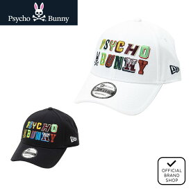 【正規販売店】キャップ NEW ERAコラボ キャップ 帽子 ユニセックス メンズ レディース ゴルフ ベースボールキャップ サイコバニー（Psycho Bunny） PBMG401F ヤマニゴルフ