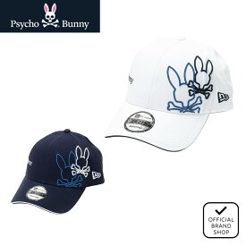 【正規販売店】キャップ NEW ERAコラボ キャップ 帽子 ユニセックス メンズ レディース ゴルフ ベースボールキャップ サイコバニー（Psycho Bunny） PBMG403F ヤマニゴルフ