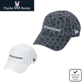 【正規販売店】キャップ　NEW ERAコラボ キャップ 帽子 ユニセックス メンズ レディース ゴルフ ベースボールキャップ サイコバニー（Psycho Bunny） PBMG404F ヤマニゴルフ