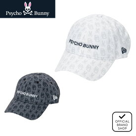 【正規販売店】キャップ　NEW ERAコラボ キャップ 帽子 ユニセックス メンズ レディース ゴルフ ベースボールキャップ サイコバニー（Psycho Bunny） PBMG404F ヤマニゴルフ