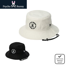【正規販売店】[Psycho Bunny]ハット NEW ERAコラボ ハット 帽子 ユニセックス メンズ レディース ゴルフ ハット NEWERA サイコバニー PBMG504F ヤマニゴルフ
