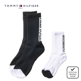 【正規販売店】ミドルソックス バックロゴ レディース ゴルフ ソックス 靴下 トミー・ヒルフィガー（TOMMY HILFIGER GOLF） THMB4SEL ヤマニゴルフ