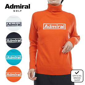 【40%OFF】【正規販売店】[Admiral GOLF] ステッチロゴ タートルネックセーター ゴルフウェア セーター ニット レディース ゴルフ ウェア アドミラル ADLA369 ヤマニゴルフ