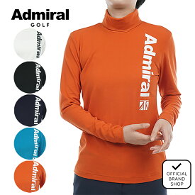 【40%OFF】【正規販売店】[Admiral GOLF] 23F 起毛 サイドロゴ タートルネックシャツ ゴルフウェア Tシャツ レディース ゴルフ シャツ アドミラル ADLA378 ヤマニゴルフ