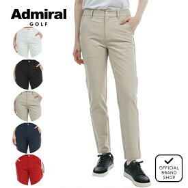 【正規販売店】[Admiral GOLF] 4WAYツイル ロングパンツ ゴルフウェア パンツ ボトムス レディース ゴルフ ウェア ストレッチ ハイテンション 撥水 スポーティー ウエストゴム 長ズボン 春夏 定番 アドミラル ゴルフ ADLA422 ヤマニゴルフ