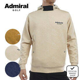【30%OFF】【正規販売店】[Admiral GOLF] エンボスロゴ ダンボールパーカ ゴルフウェア トレーナー パーカー メンズ ゴルフ ウェア アウター 吸水速乾 通気性 涼しい 速乾 清涼感 ストレッチ ハイテンション 軽量 長袖 初秋 アドミラル ADMA451 ヤマニゴルフ