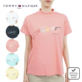 【40%OFF】【正規販売店】[TOMMY HILFIGER GOLF] レディース マルチカラーロゴ モックネックシャツ トミー ヒルフィガー ゴルフ THLA326 ヤマニゴルフ