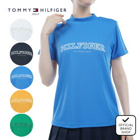 【40%OFF】【正規販売店】[Tommy Hilfiger Golf] アーチロゴ 半袖モックシャツ ゴルフウェア Tシャツ レディース ゴルフ シャツ 吸水速乾 通気性 涼しい 速乾 清涼感 UVカット 紫外線 日よけ 日焼け防止 抗菌防臭 トミー ヒルフィガー ゴルフ THLA401 ヤマニゴルフ