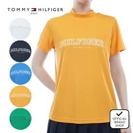 【40%OFF】【正規販売店】[TOMMY HILFIGER GOLF] アーチロゴ 半袖モックシャツ ゴルフウェア Tシャツ レディース ゴルフ シャツ 吸水速乾 通気性 涼しい 速乾 清涼感 UVカット 紫外線 日よけ 日焼け防止 抗菌防臭 トミー ヒルフィガー ゴルフ THLA401 ヤマニゴルフ