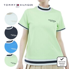 【40%OFF】【正規販売店】[TOMMY HILFIGER GOLF] ハイテンション 半袖モックシャツ ゴルフウェア Tシャツ レディース ゴルフ シャツ UVカット 紫外線 涼しい 日よけ 日焼け防止 スポーティー ハイネック 半袖 春夏 トミー ヒルフィガー ゴルフ THLA419 ヤマニゴルフ