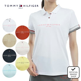 【40%OFF】【正規販売店】[TOMMY HILFIGER GOLF] フロントロゴ 半袖ポロシャツ ゴルフウェア ポロシャツ レディース ゴルフ シャツ 吸水速乾 通気性 涼しい 速乾 清涼感 UVカット 紫外線 日よけ 日焼け防止 トミー ヒルフィガー ゴルフ THLA429 ヤマニゴルフ