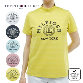 【40%OFF】【正規販売店】[TOMMY HILFIGER GOLF] カレッジロゴ 半袖モックシャツ ゴルフウェア Tシャツ レディース ゴルフ シャツ 吸水速乾 通気性 涼しい 速乾 清涼感 UVカット 紫外線 日よけ 日焼け防止 抗菌防臭 トミー ヒルフィガー ゴルフ THLA431 ヤマニゴルフ