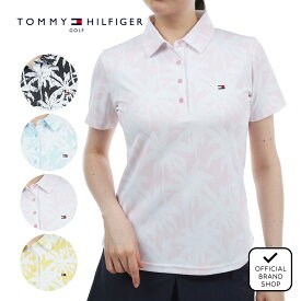 【40%OFF】【正規販売店】[TOMMY HILFIGER GOLF] パームツリー 半袖シャツ ゴルフウェア Tシャツ レディース ゴルフ シャツ 吸水速乾 通気性 涼しい 速乾 清涼感 UVカット 紫外線 日よけ 日焼け防止 抗菌防臭 防臭 防菌 トミー ヒルフィガー ゴルフ THLA432 ヤマニゴルフ