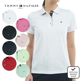 【正規販売店】[TOMMY HILFIGER GOLF] ベーシックフラッグ ポロシャツ ゴルフウェア ポロシャツ レディース ゴルフ シャツ 吸水速乾 通気性 涼しい 速乾 清涼感 UVカット 紫外線 日よけ 日焼け防止 トミー・ヒルフィガー THLA439 ヤマニゴルフ