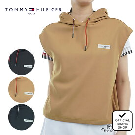 【30%OFF】【正規販売店】[TOMMY HILFIGER GOLF] ダンボール フーディーベスト ゴルフウェア ベスト レディース ゴルフ ウェア アウター 初秋 トミー・ヒルフィガー THLA462 ヤマニゴルフ