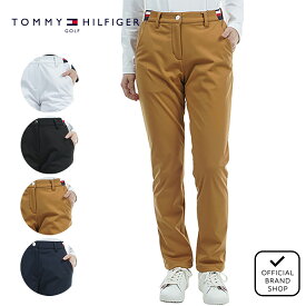 【30%OFF】【正規販売店】[TOMMY HILFIGER GOLF] ウインドプル-フ　ウオ-ムパンツ ゴルフウェア パンツ ボトムス レディース ゴルフ ウェア 撥水 ストレッチ ハイテンション 防風 防寒 遠赤外線保温 暖かい トミー・ヒルフィガー THLA476 ヤマニゴルフ