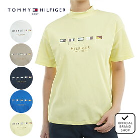 【30%OFF】【正規販売店】[Tommy Hilfiger Golf] マルチフラッグ リラックス半袖モックネックシャツ ゴルフウェア Tシャツ レディース ゴルフ シャツ 吸水速乾 通気性 涼しい 速乾 清涼感 UVカット 紫外線 日よけ トミー・ヒルフィガー THLA501 ヤマニゴルフ