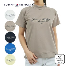 【30%OFF】【正規販売店】[TOMMY HILFIGER GOLF] クラシックロゴ 半袖モックネックシャツ ゴルフウェア Tシャツ レディース ゴルフ シャツ 吸水速乾 通気性 涼しい 速乾 清涼感 UVカット 紫外線 日よけ 日焼け防止 トミー・ヒルフィガー THLA504 ヤマニゴルフ