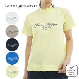 【30%OFF】【正規販売店】[TOMMY HILFIGER GOLF] クラシックロゴ 半袖モックネックシャツ ゴルフウェア Tシャツ レディース ゴルフ シャツ 吸水速乾 通気性 涼しい 速乾 清涼感 UVカット 紫外線 日よけ 日焼け防止 トミー・ヒルフィガー THLA504 ヤマニゴルフ