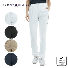 【30%OFF】【吉田優利プロ着用】【正規販売店】[Tommy Hilfiger Golf] サイドラインロゴ ロングパンツ ゴルフウェア パンツ ボトムス レディース ゴルフ ウェア UVカット 紫外線 涼しい 日よけ 日焼け防止 ストレッチ トミー・ヒルフィガー THLA513 ヤマニゴルフ