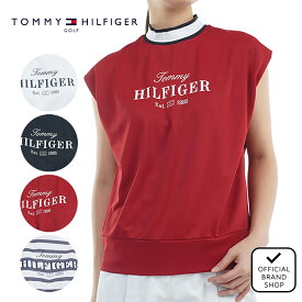 【30%OFF】【正規販売店】[TOMMY HILFIGER GOLF] フレンチスリーブ コクーンモックネックシャツ ゴルフウェア Tシャツ レディース ゴルフ シャツ 吸水速乾 通気性 涼しい 速乾 清涼感 UVカット 紫外線 日よけ トミー・ヒルフィガー THLA515 ヤマニゴルフ