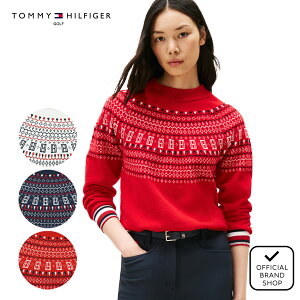 yK̔Xz[Tommy Hilfiger Golf] tFAAC nClbNjbg StEFA Z[^[ jbg fB[X St EFA  nClbN H~ g~[ qtBK[ St THLA573 