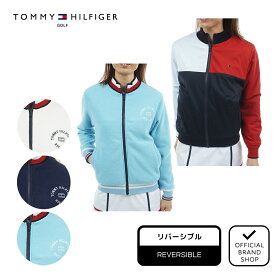 【30%OFF】【正規販売店】[Tommy Hilfiger Golf] リバーシブル ニットジャケット ゴルフウェア ジャケット レディース ゴルフ ウェア アウター 防風 防寒 リバーシブル おしゃれ 長袖 秋冬 トミー ヒルフィガー ゴルフ THLA576 ヤマニゴルフ