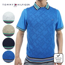 【40%OFF】【正規販売店】[Tommy Hilfiger Golf] THモノグラム クルーネックベスト ゴルフウェア ベスト メンズ ゴルフ ウェア アウター 春夏 トミー ヒルフィガー ゴルフ THMA402 ヤマニゴルフ