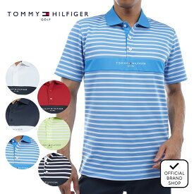 【正規販売店】[TOMMY HILFIGER GOLF] エッセンシャル 半袖シャツ ゴルフウェア Tシャツ メンズ ゴルフ シャツ 吸水速乾 通気性 涼しい 速乾 清涼感 UVカット 紫外線 日よけ 日焼け防止 トミー ヒルフィガー ゴルフ THMA422 ヤマニゴルフ